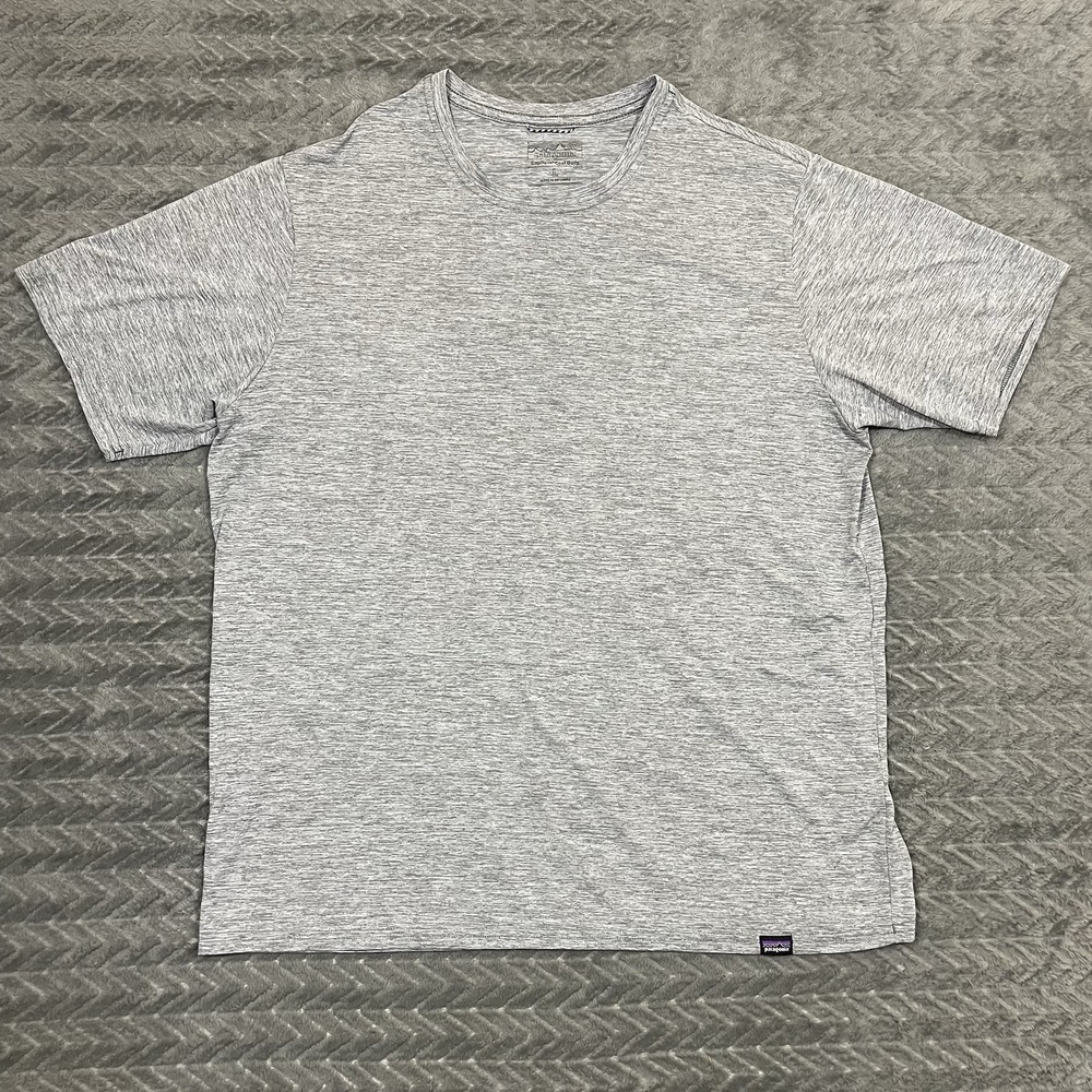 Patagonia Capilene Cool Daily Shirt Large Short Sleeve Gray